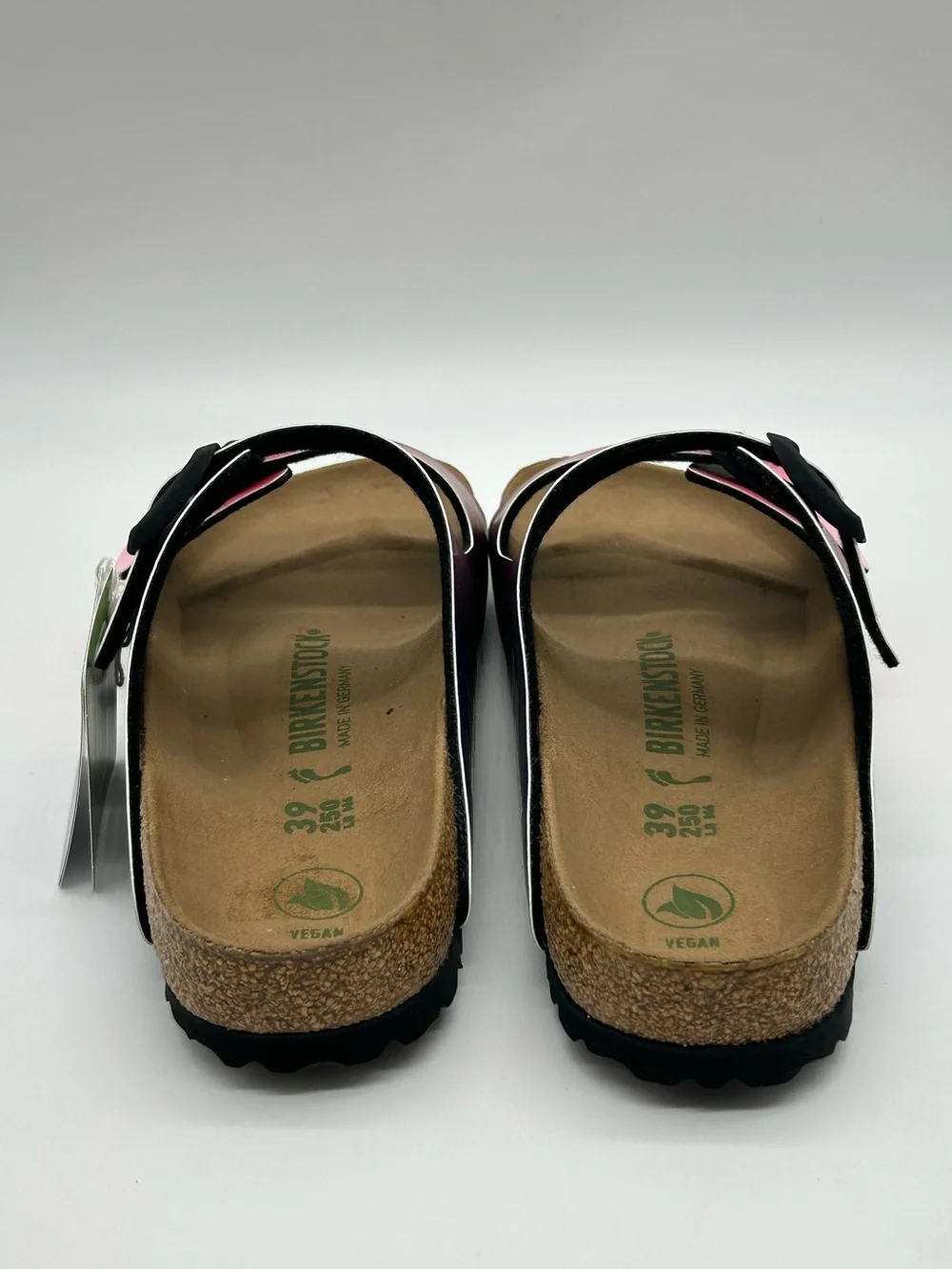 Birkenstock Vegan Arizona Sandals Pink Ombre Women’s EU 39 US 8 New With Tags